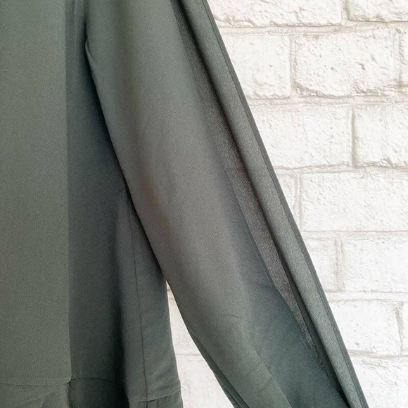 FRENCH CONNECTION INK GREEN BOW BLOUSE NWT SZ XS - Picture 7 of 7